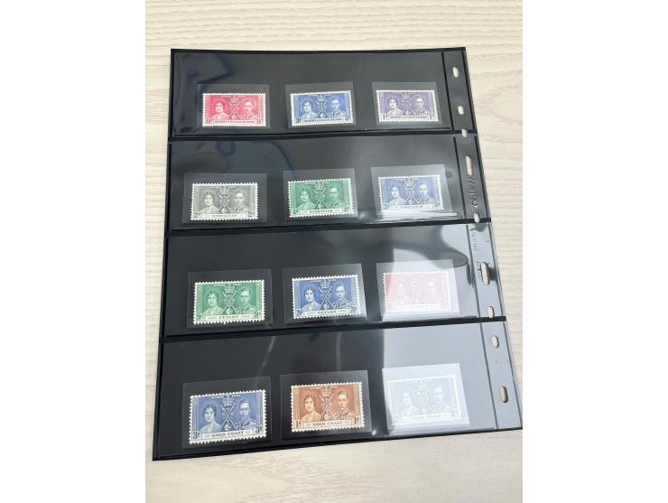 including KGVI Coronation issues, QEII Coronation commemoratives, QEII Royal Silver Wedding sets, and other related issues. T